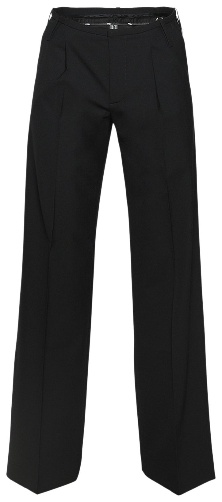 032C Straight Leg Suit Trousers Black