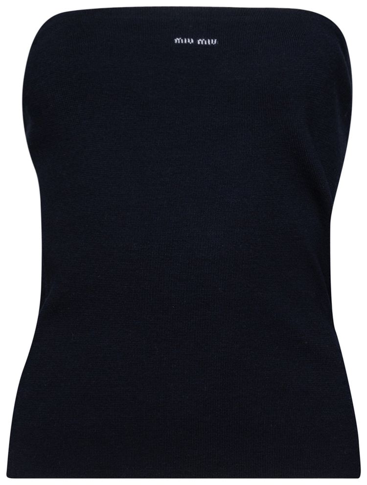 Miu Miu Canotta Top Bleu