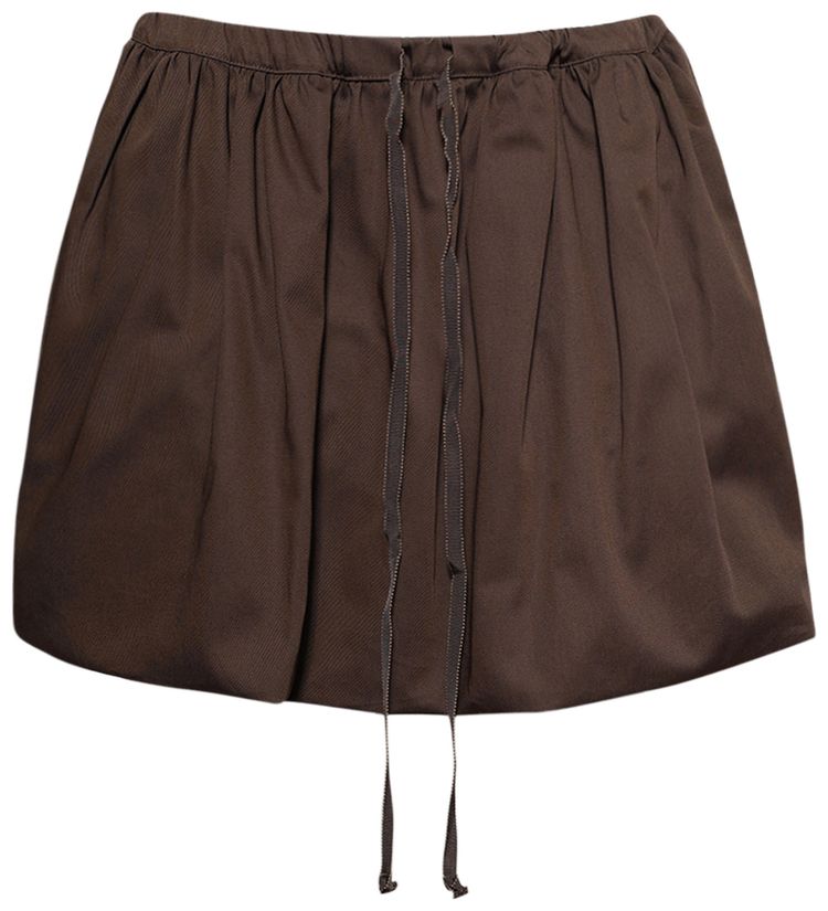 Patou Volume Mini Skirt Java Brown