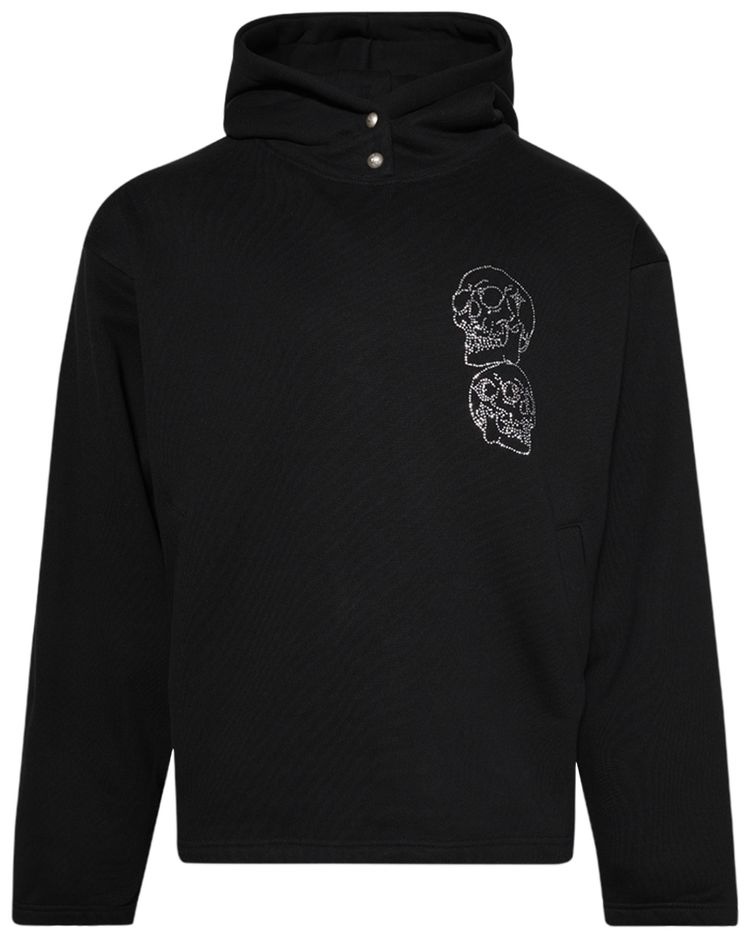 Thug Club Angels Crystal Embellished Hoodie Black
