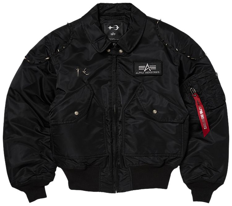 Thug Club x Alpha Industries CWU 45P Flight Jacket Spike Version Black
