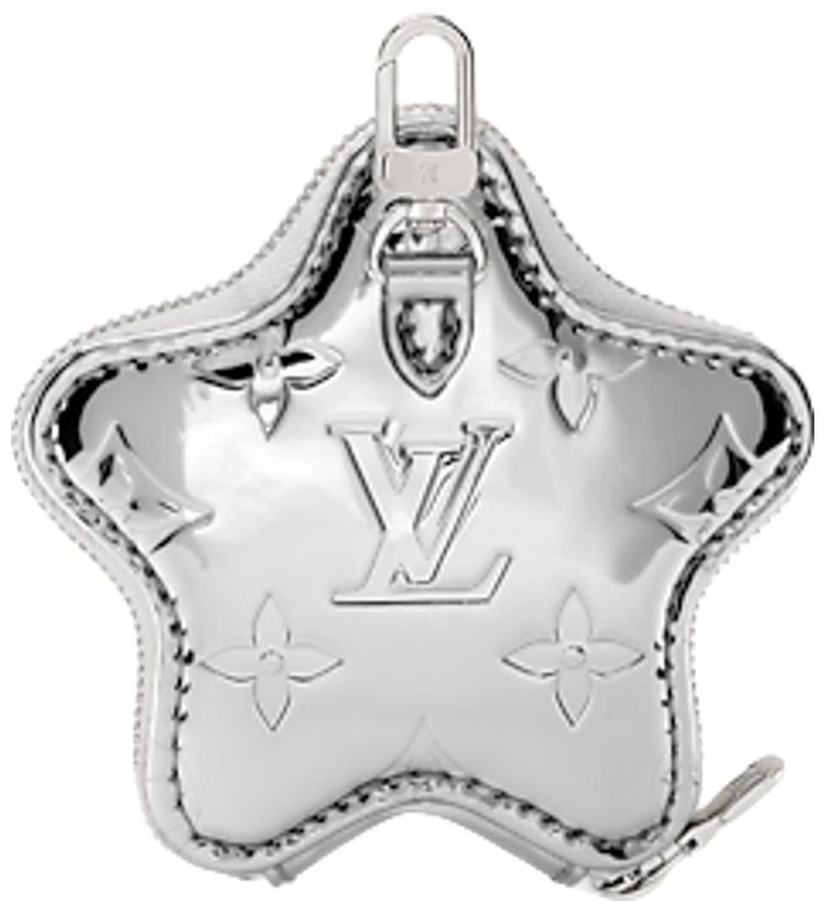 Louis Vuitton Spark Coin Purse Silver Monogram Canvas