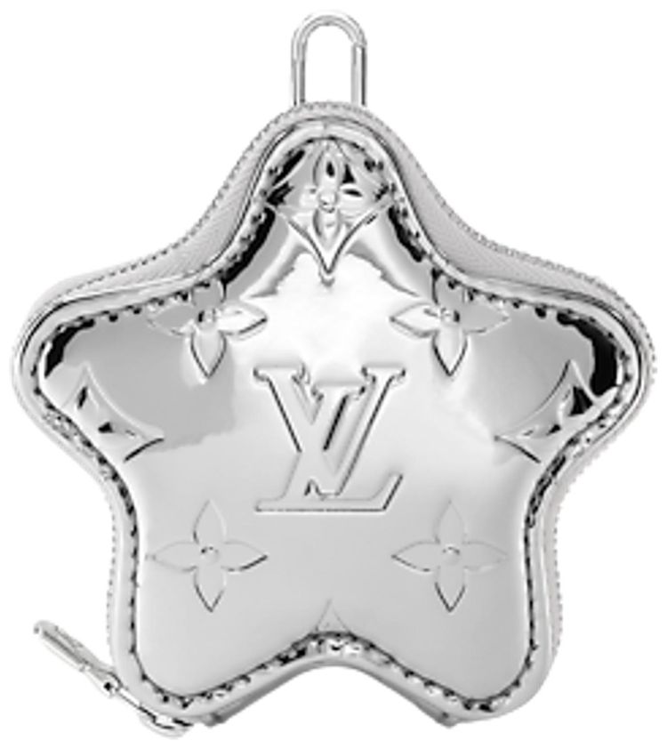 Louis Vuitton Spark Coin Purse Silver Monogram Canvas