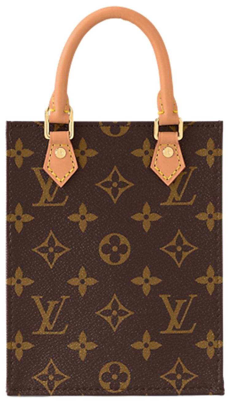 Louis Vuitton Petit Sac Plat Brown Monogram Canvas