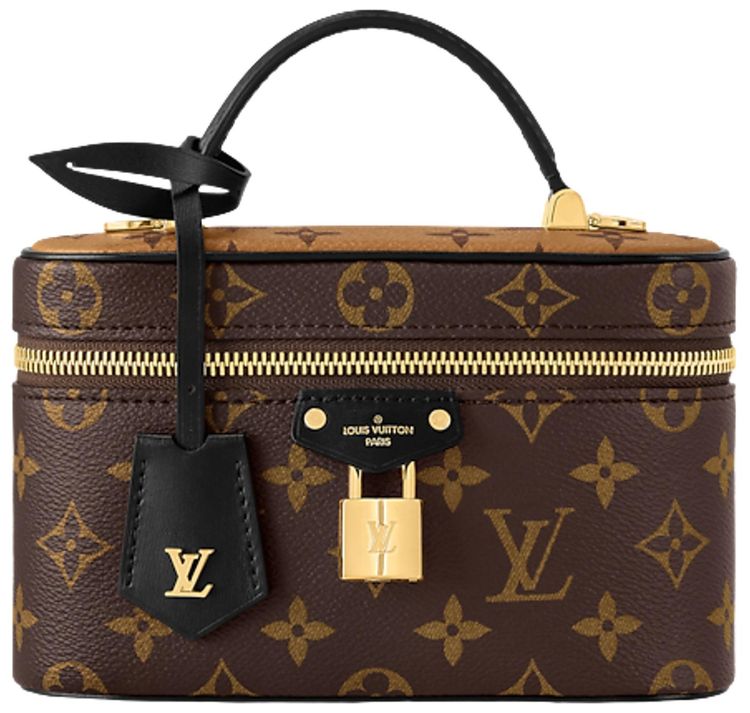 Louis Vuitton Vanity Chain Pouch Brown Monogram Canvas