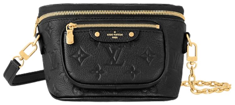 Louis Vuitton Mini Bumbag Black Monogram Embossed Empreinte Cowhide Leather