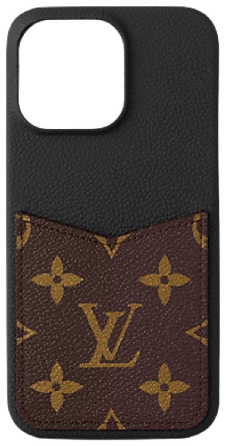 Louis Vuitton Bumper Pallas Iphone 15 Pro Max Brown Monogram CanvasBlack