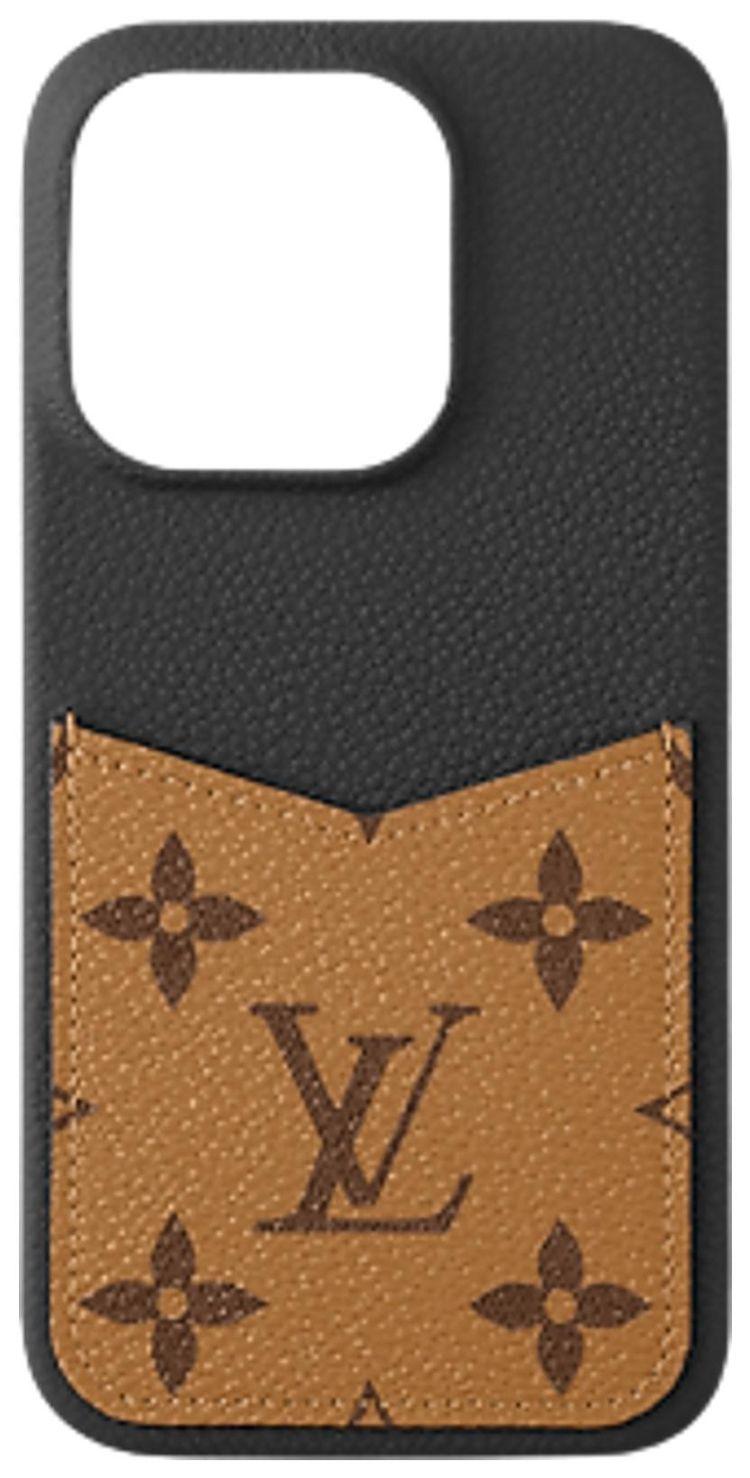 Louis Vuitton Bumper Pallas Iphone 15 Pro Brown Monogram Reverse CanvasBlack
