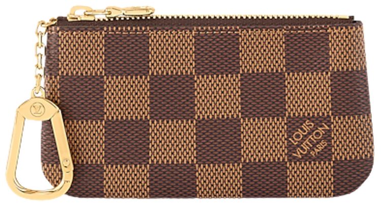 Louis Vuitton Key Pouch Brown Damier Ebene Canvas