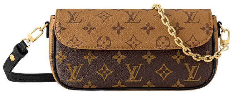 Louis Vuitton Wallet On Chain Ivy Brown Monogram Reverse Canvas
