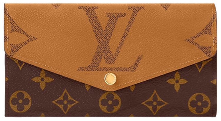 Louis Vuitton Sarah Wallet Brown Monogram Reverse Canvas