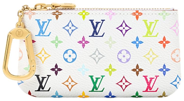 Louis Vuitton x Takashi Murakami Key Pouch MulticolorWhite Monogram Canvas