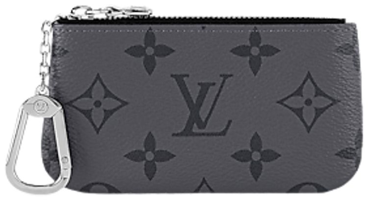 Louis Vuitton Key Pouch Monogram Eclipse Reverse Canvas