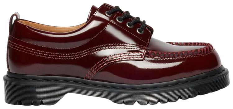 Dr Martens Lowell Chukka Moc Toe Low Cherry Red Patent