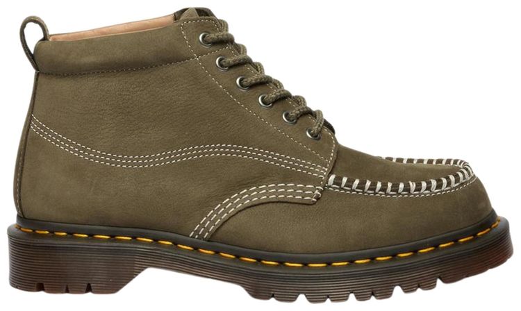 Dr Martens Lowell Chukka Moc Toe Ankle Boot Olive