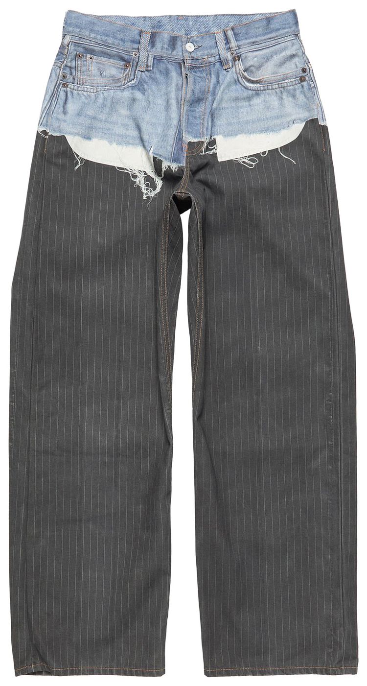 Acne Studios Trousers BlueBlack