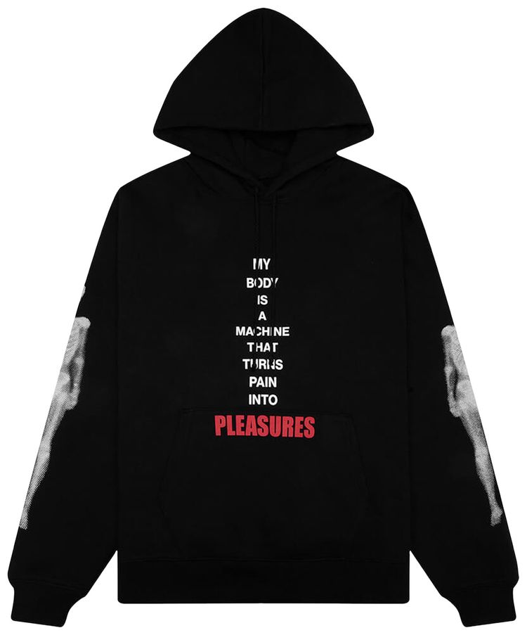 Pleasures Machine Hoodie Black