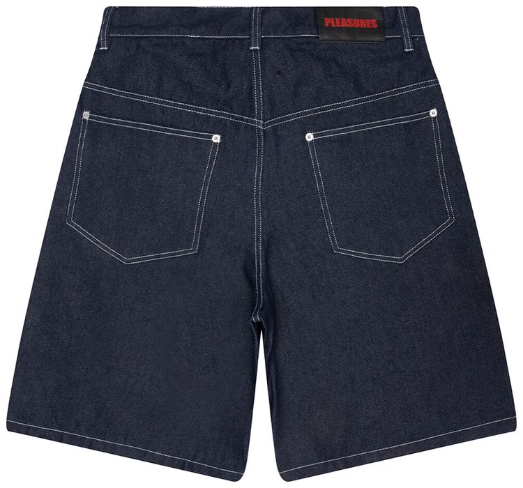 Pleasures Skull Jorts Blue