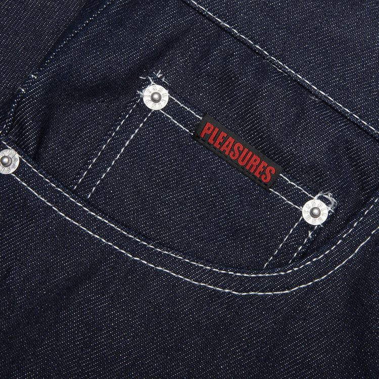 Pleasures Skull Jorts Blue