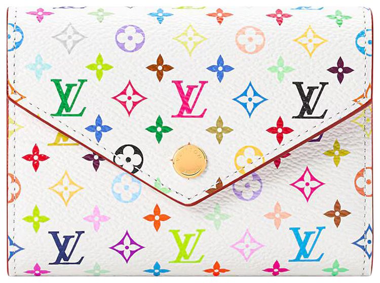 Louis Vuitton x Takashi Murakami Victorine Wallet MulticolorWhite Monogram Canvas