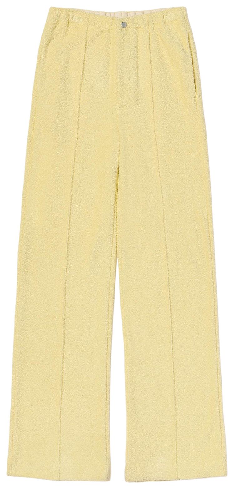 Auralee Cotton Nylon Pile Pants Light Yellow