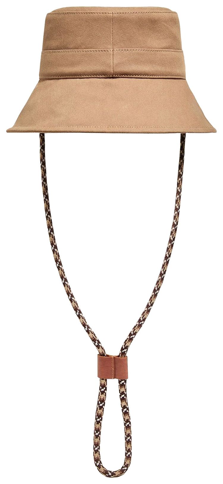 Moncler Drawstring Cord Bucket Hat Beige