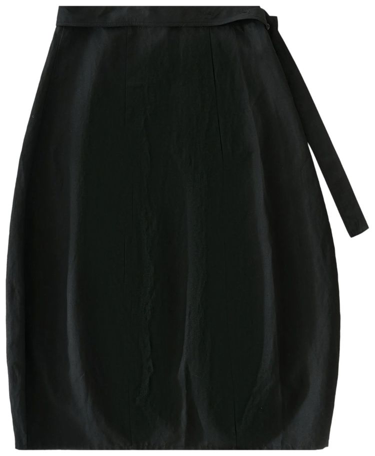 Studio Nicholson Belt Wrap Skirt Black Grape