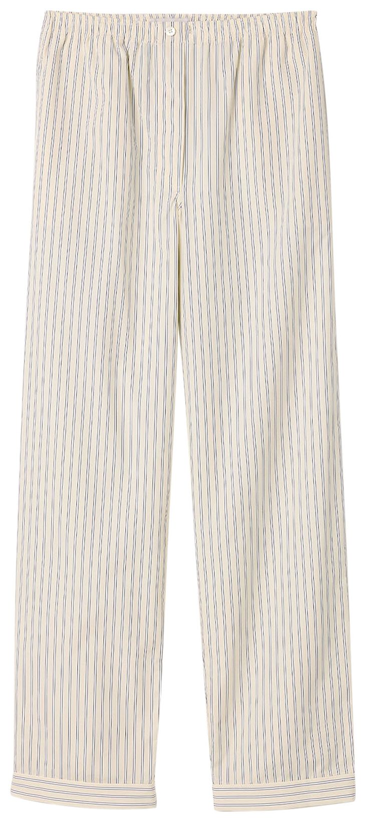 Miu Miu Striped Poplin Pants Cream