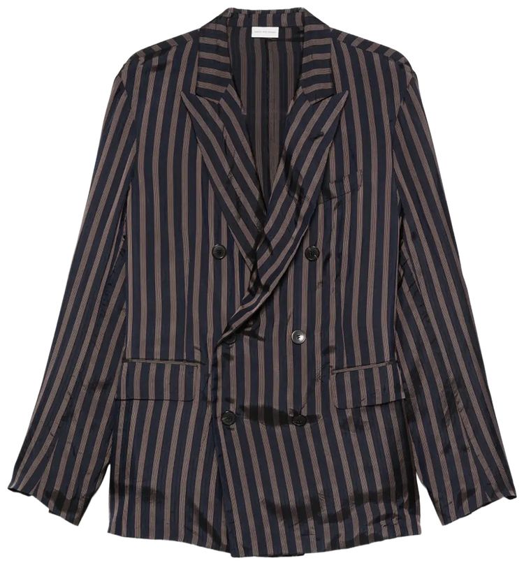 Dries Van Noten Stripe Jacket Navy