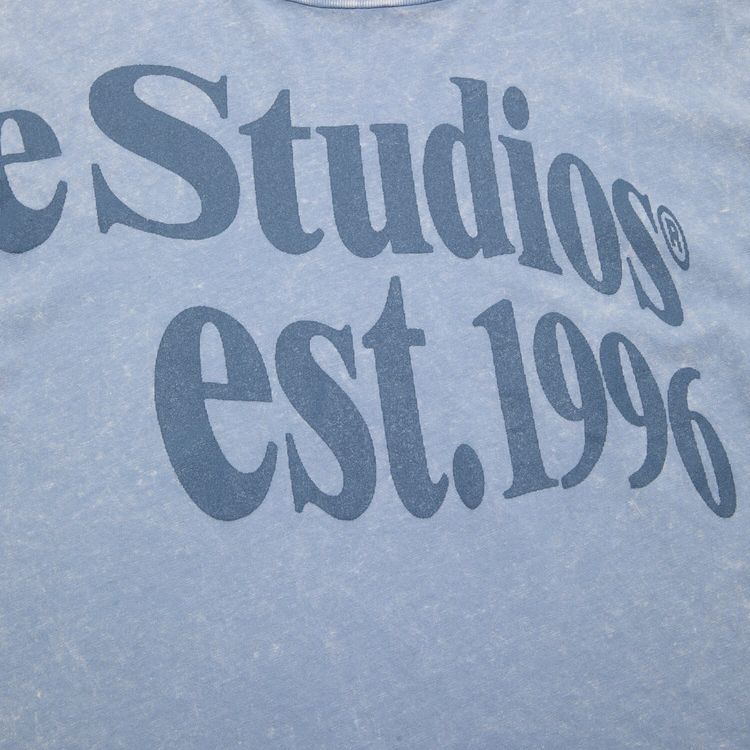Acne Studios Logo Long Sleeve T Shirt Dirty Blue