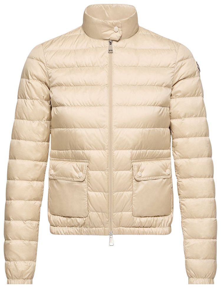 Moncler Lans Zipper Stand Collar Jacket Neutral