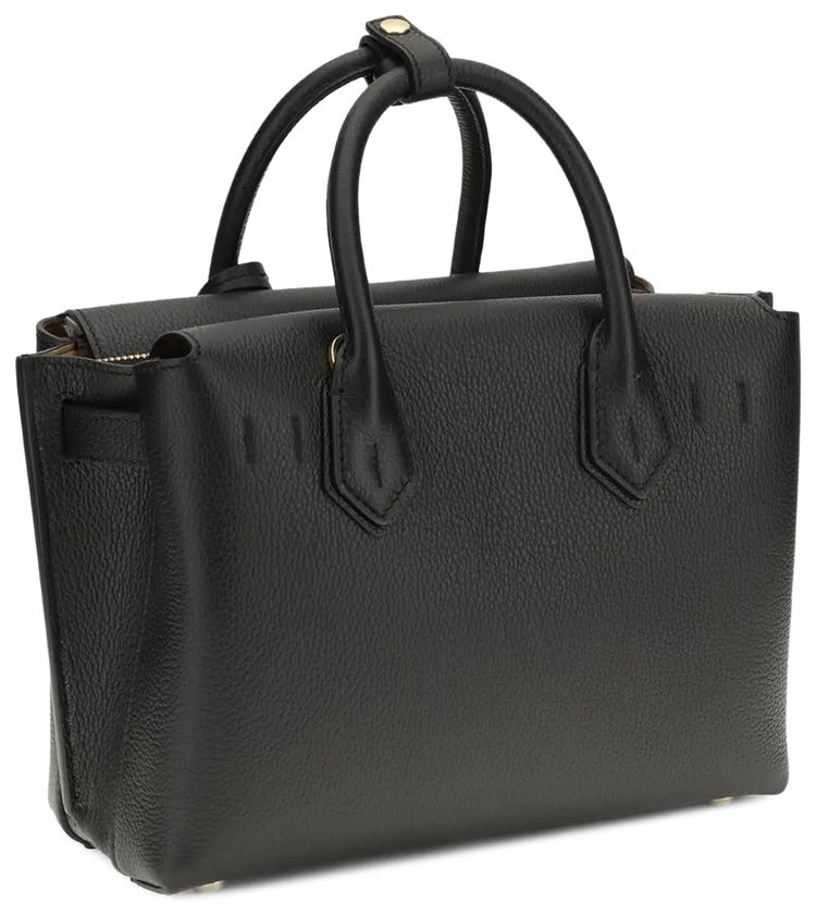 MCM Milla Leather Small Tote Bag Black