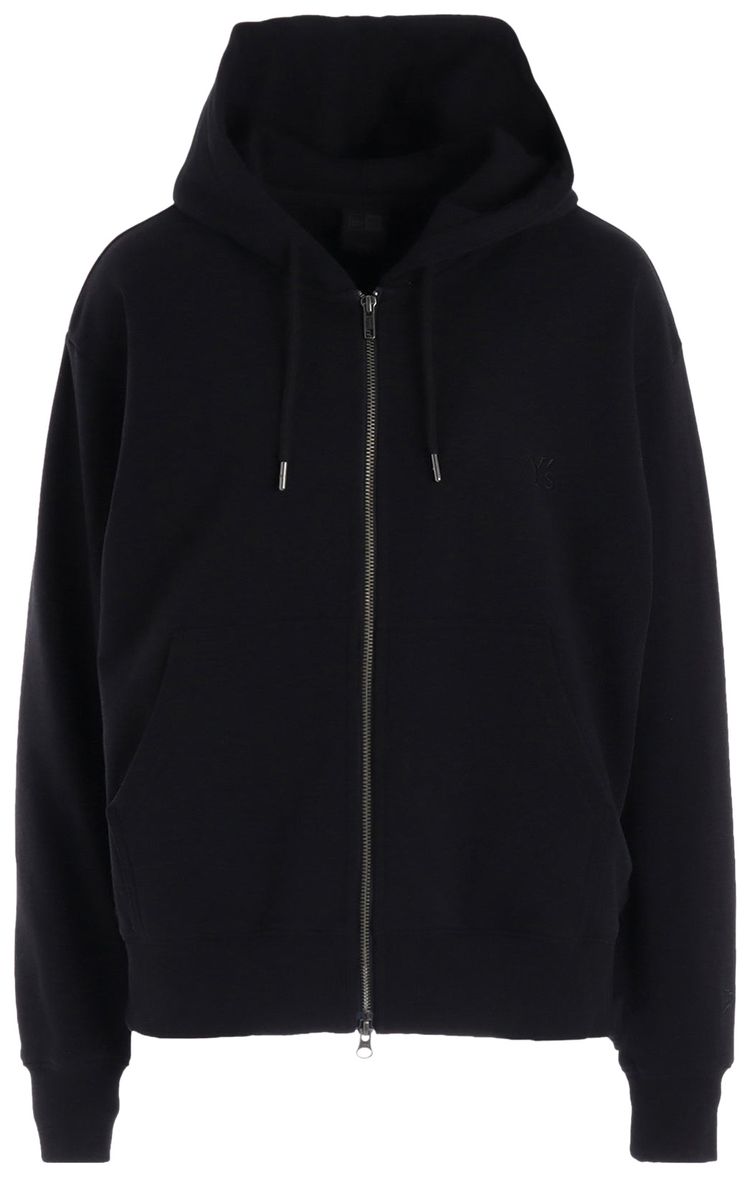 Ys x New Era Word Logo Zip Up Hoodie Black