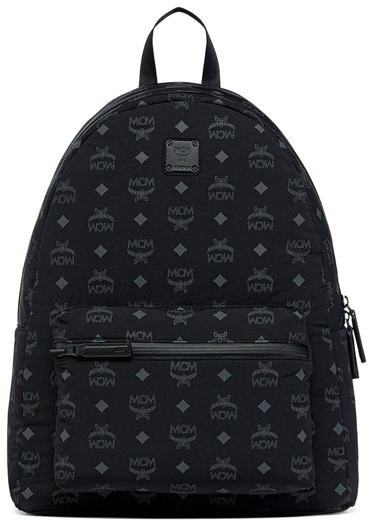 MCM Stark Fabric Medium Backpack Black