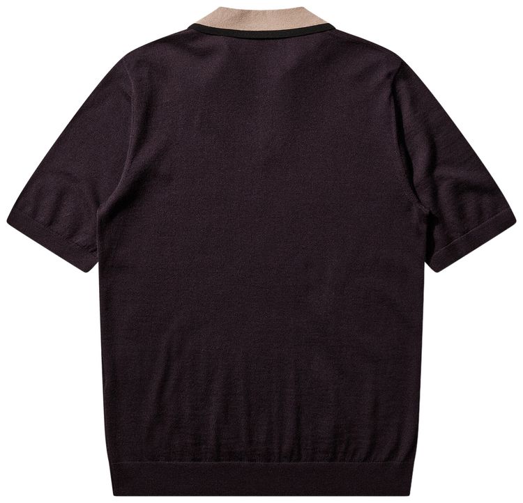Dries Van Noten Molar Polo Dark Purple