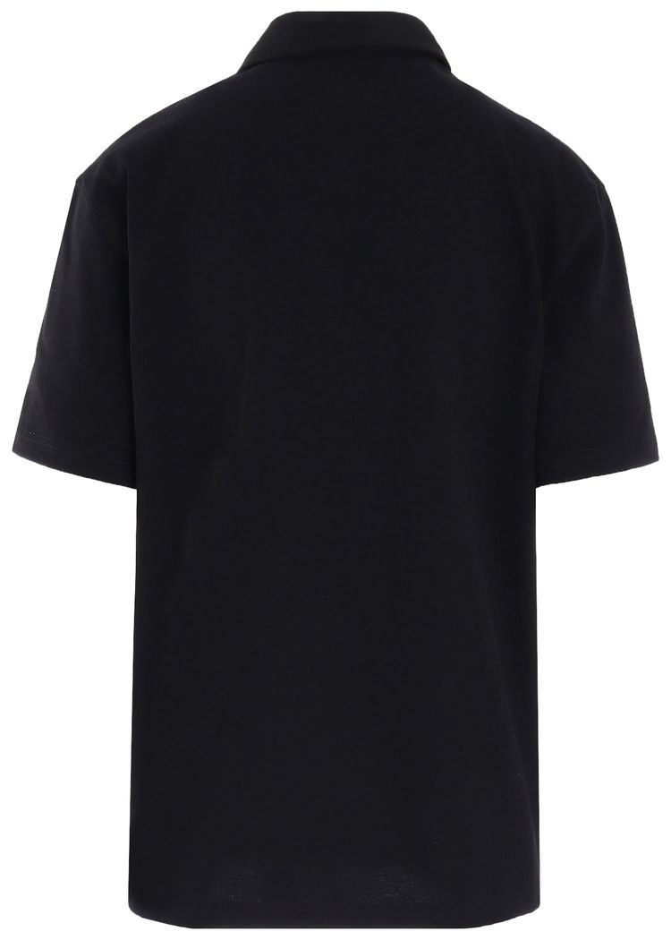 Ys x New Era Logo Rugger Polo T Shirt Black