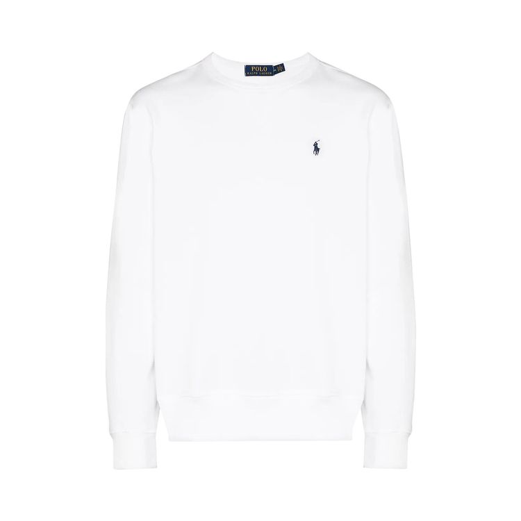 Polo Ralph Lauren Long Sleeve Fleece Crewneck Sweatshirt White