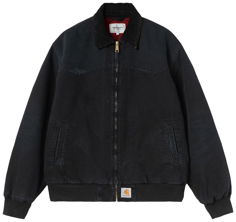Carhartt WIP OG Santa Fe Jacket Black Grind Wash