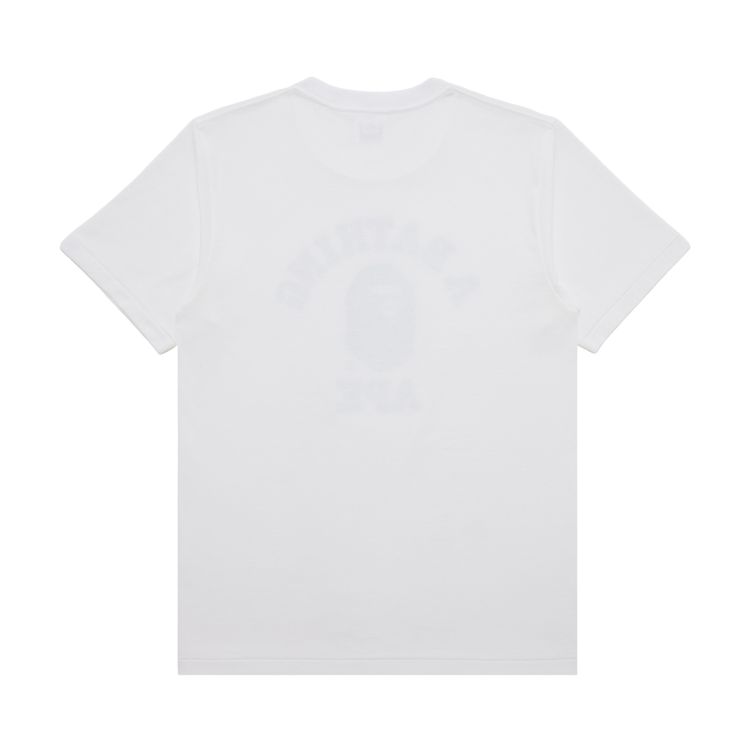 BAPE ABC Camo College Tee White Green