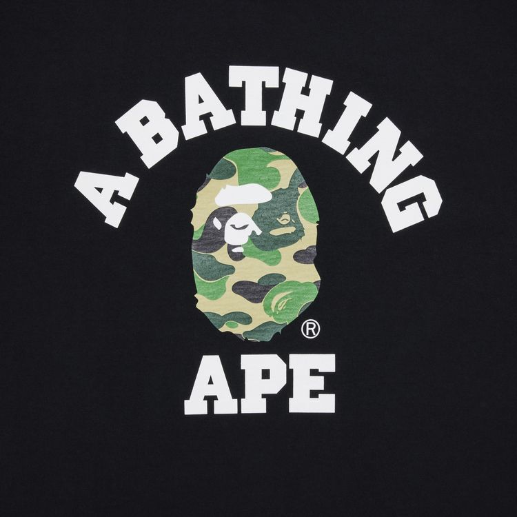 BAPE ABC Camo College Tee Black Green