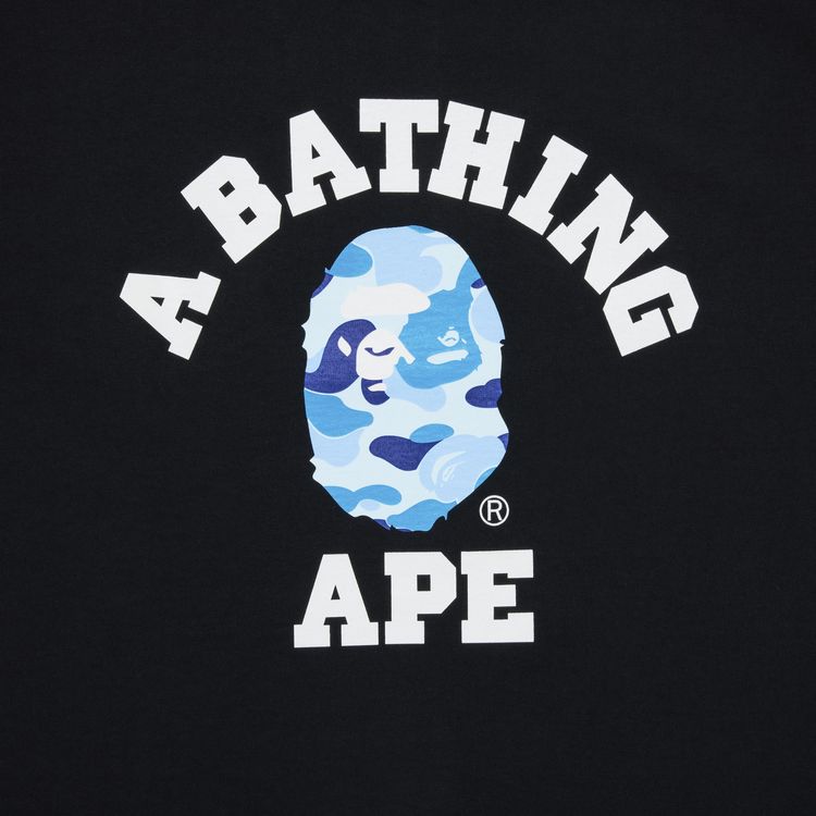 BAPE ABC Camo College Tee Black Blue
