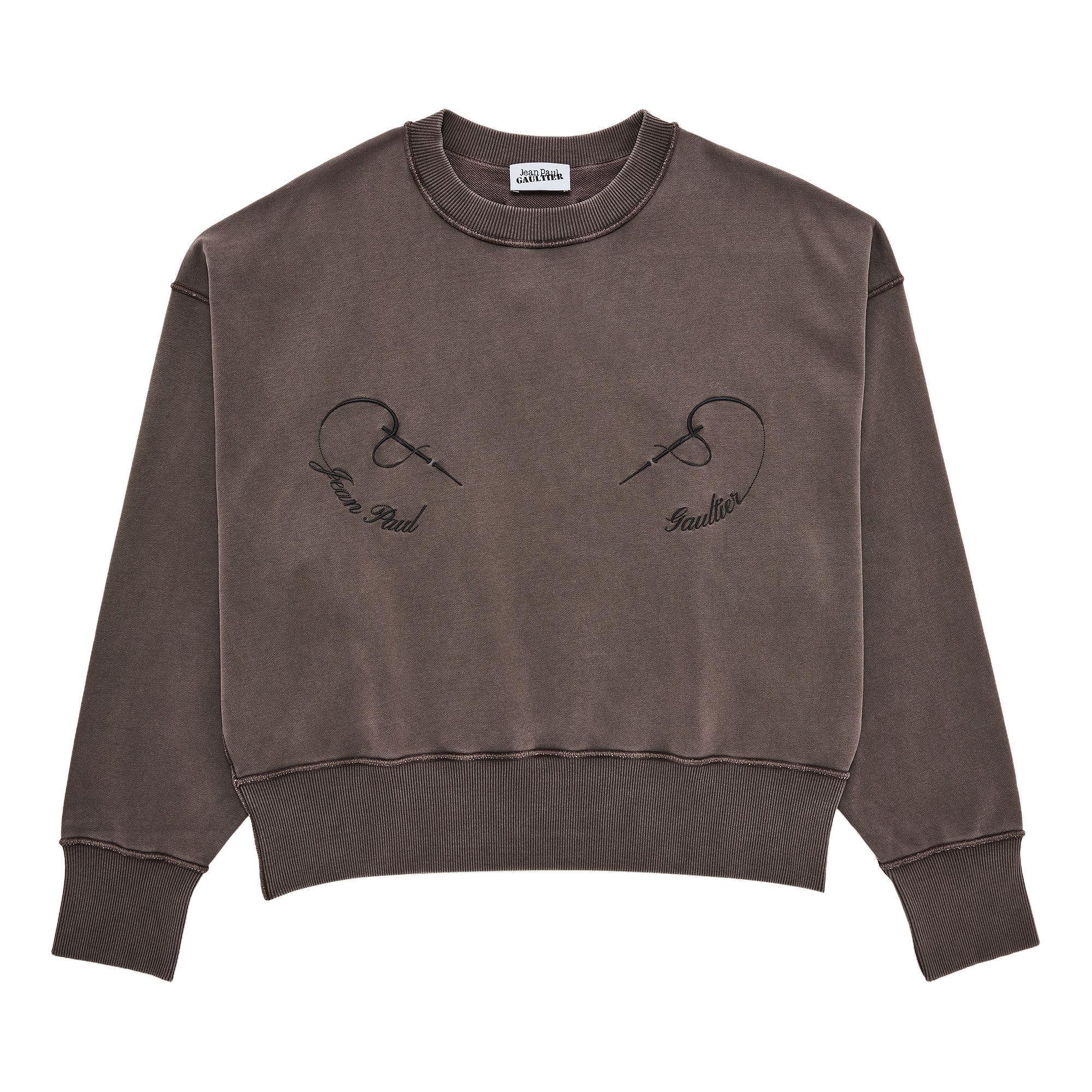 Buy Jean Paul Gaultier Fleece Sweatshirt Embroidered Needles Jean