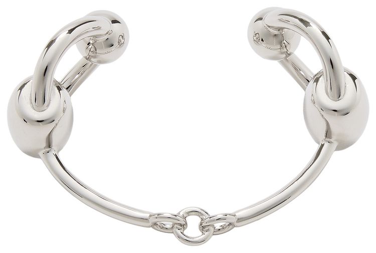 Jean Paul Gaultier Equestrian Bracelet Shiny Silver
