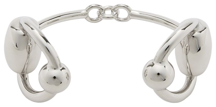 Jean Paul Gaultier Equestrian Bracelet Shiny Silver