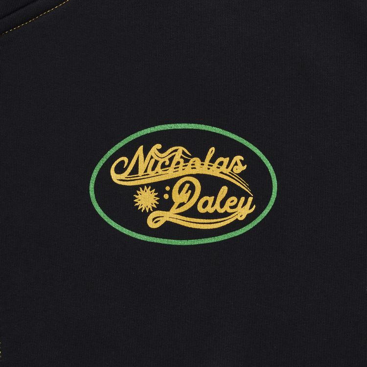 Nicholas Daley Roots Zip Up Hoodie Black