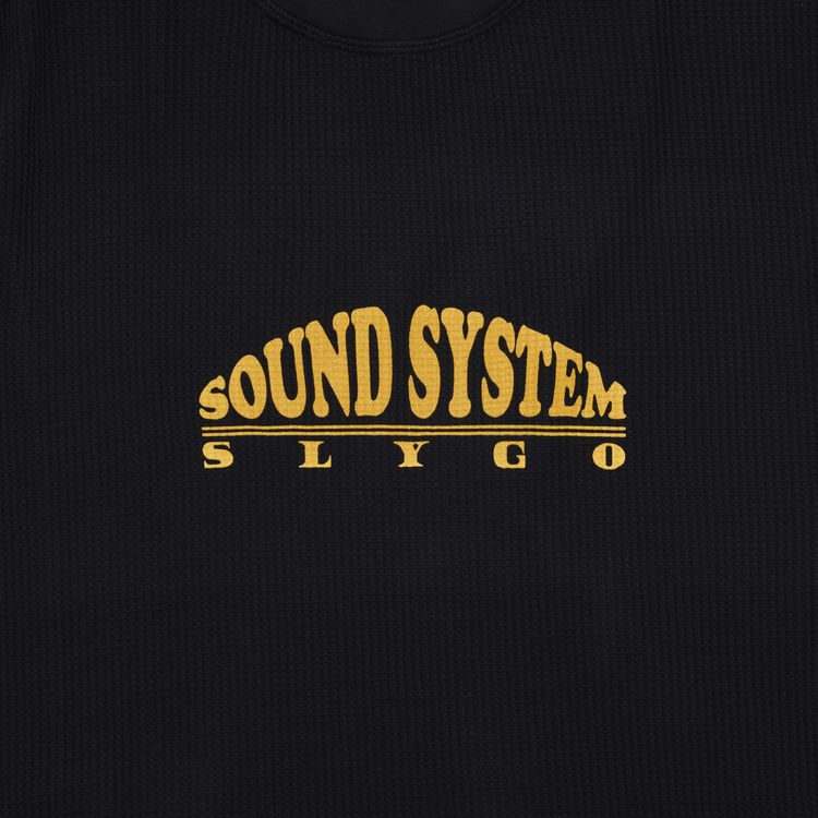 Nicholas Daley Slygo Waffle Crewneck Black