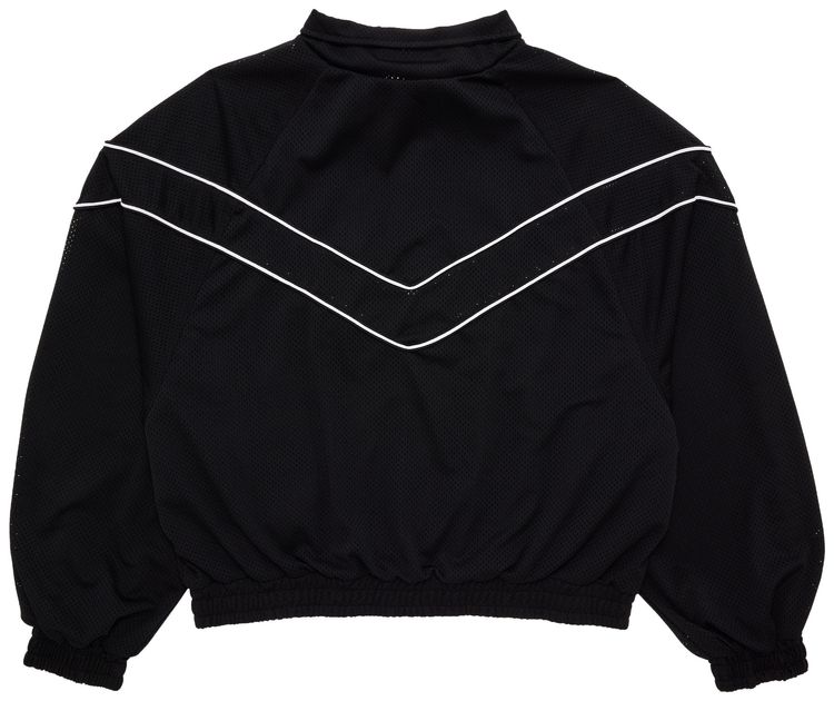 Rhude Mesh Piping Raglan Track Jacket Black