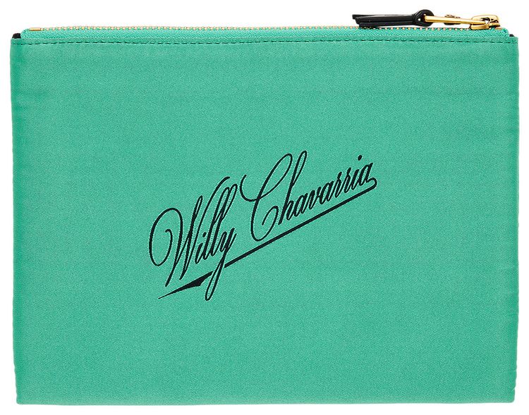 Willy Chavarria Label Pouch Uniform Green