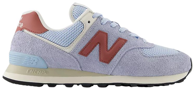 New Balance 574 Oxford Blue Apricot Orange