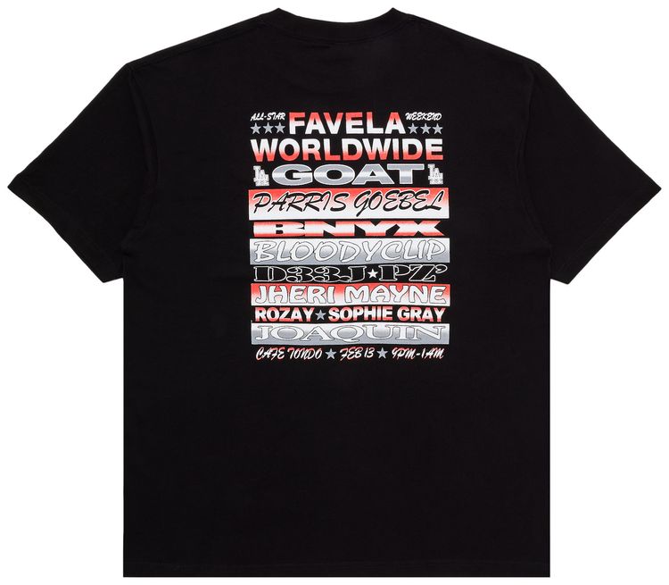 GOAT x Favela Worldwide All Star Weekend 2026 T Shirt